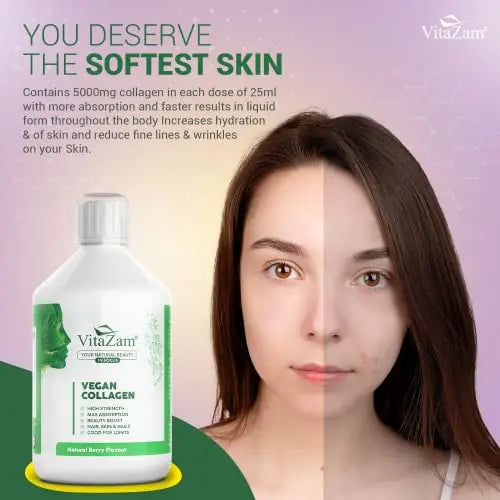 VitaZam Vegan Collagen Liquid 5000mg Hydrolyzed Collagen Peptides for Women VitaZam Au supplements