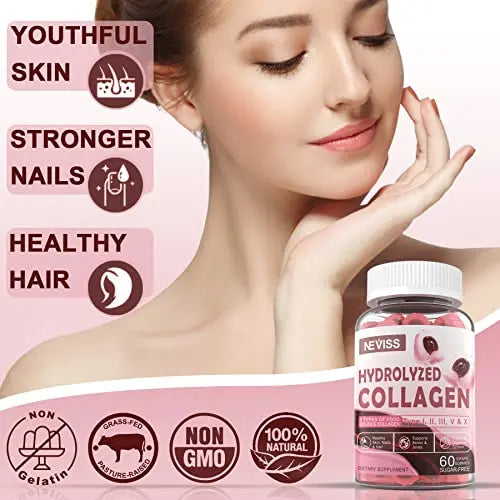 Sugar Free Hydrolyzed Collagen Gummies 800mg Kroo Au supplements