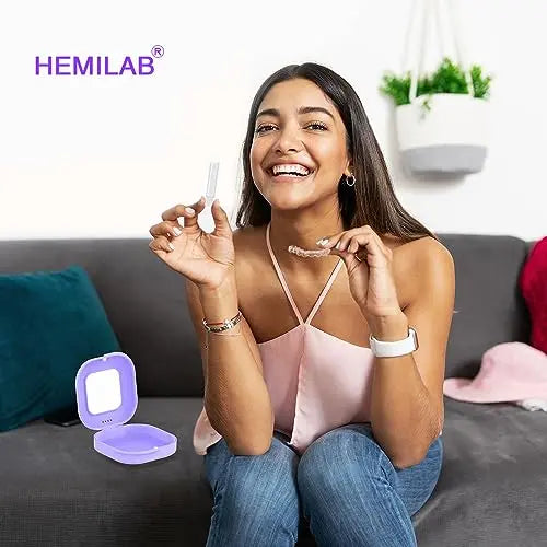HEMILAB® Retainer Case, Slim Aligner Case with Vent Holes, Compatible with Invisalign HEMILAB Au supplements