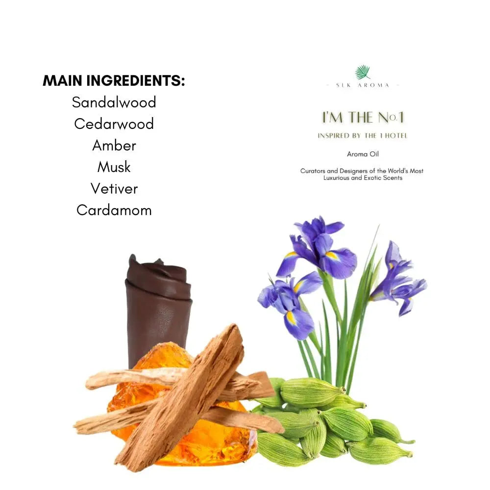 SLK Aroma - The No. 1 - Niche Blend of Essential Oils - Sandalwood, Cedarwood, Amber, Musk SLK Aroma Au supplements