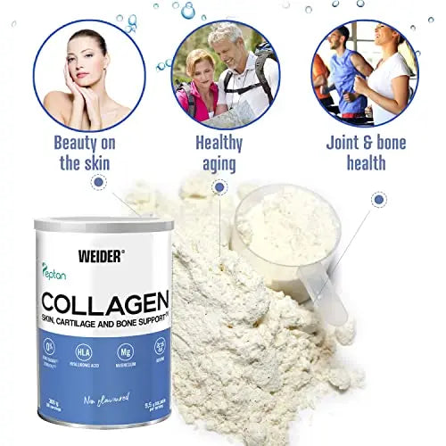Weider Collagen. With Hyaluronic Acid, Magnesium and Vitamin C. 100% Peptan. Zero fat. Sugar zero. Keto. Weider Au supplements