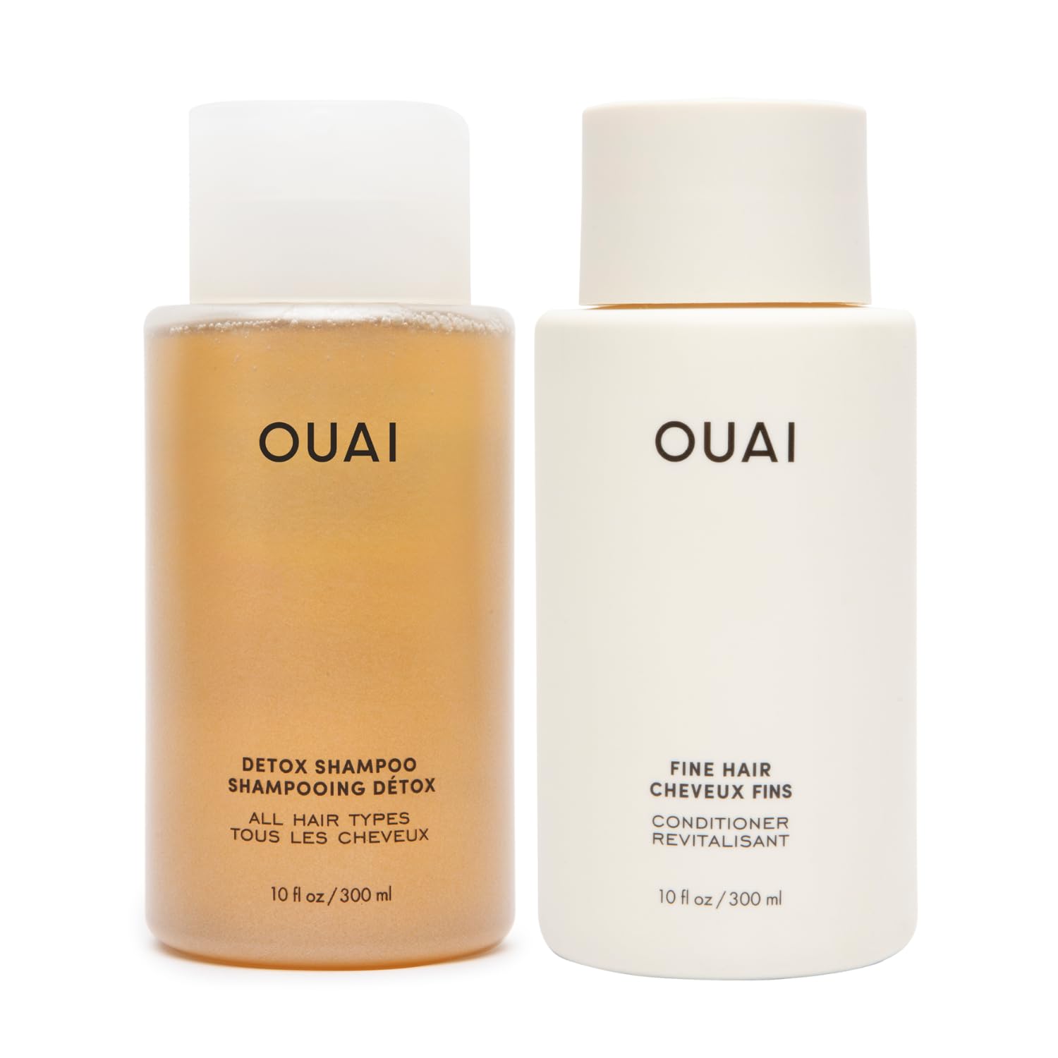 OUAI Detox Shampoo & Fine Hair Conditioner Bundle - Clarifying Shampoo for Build Up, Dirt, Oil, Product and Hard Water & Volumizing Conditioner for Fine Hair (2 Count) OUAI Au supplements