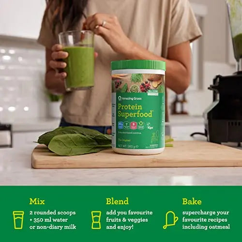 Amazing Grass Protein Superfood, Organic Vegan Protein Powder with Fruit and Vegetables Amazing Grass Au supplements