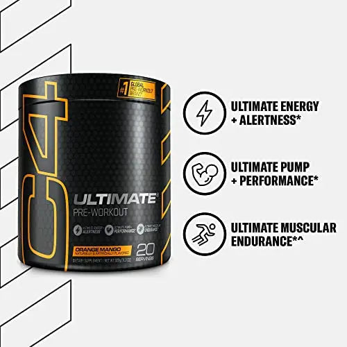 Cellucor C4 Ultimate Pre Workout Powder Orange Mango - Sugar Free Preworkout Cellucor Au supplements