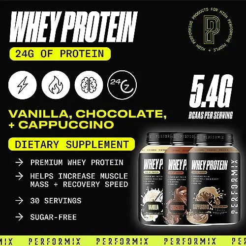 PERFORMIX - Whey Protein Isolate Blend - 24g of Protein - 5.4g of BCAAs - 110 Calories PERFORMIX Au supplements