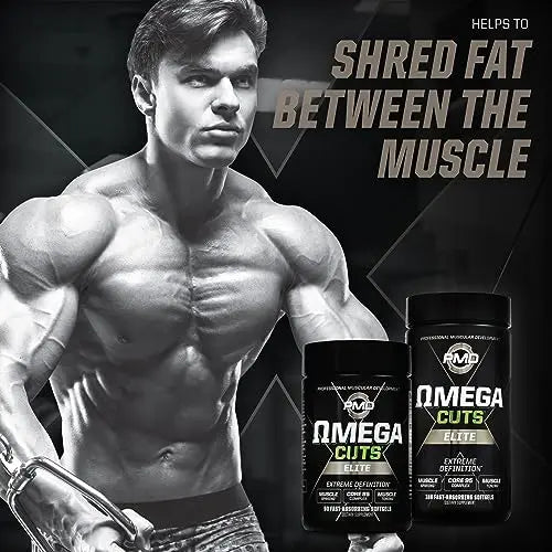 PMD Sports Omega Cuts Elite Fat Loss-Muscle Defining Formula - Omega Fatty Acids PMD Au supplements