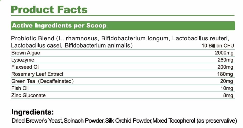 Vetriuntrix Dog Dental Powder, Dental Powder for Dogs Teeth Cleaning and Breath Fresh, Dog Teeth Cleaning Powder with Natural Plants Ingredients and Postbiotics, 200g Vetriuntrix Au supplements
