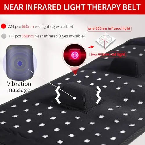 TUOYR Cordless Red Light Therapy Belt for Back Pain Relief with 10000mAH Power Bank TUOYR Au supplements