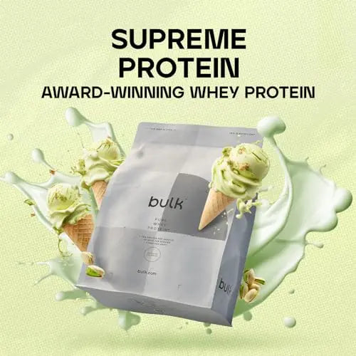 Bulk Pure Whey Protein Powder Shake, Pistachio Ice Cream, 1 kg Bulk Au supplements