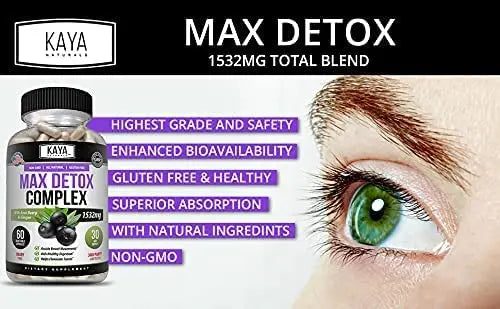 Kaya Naturals - Max Detox - 100% Natural, Healthy, Safe & New, Pure Herbal Ingredients Kaya Naturals Au supplements