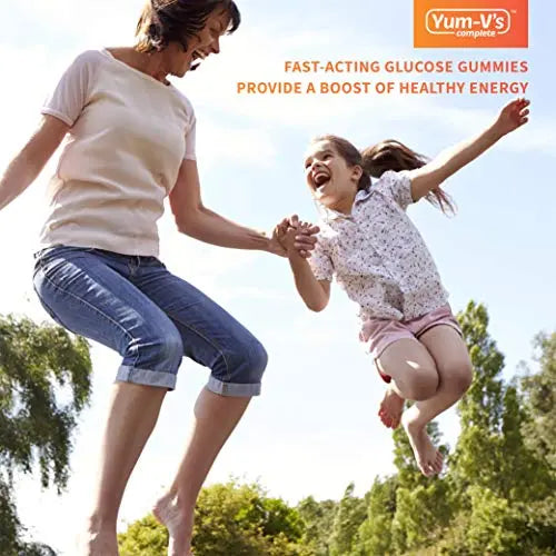 YumVs Complete Glucose Gummies, Raspberry Flavor, (60 Ct); Chewable YUM-V'S Au supplements