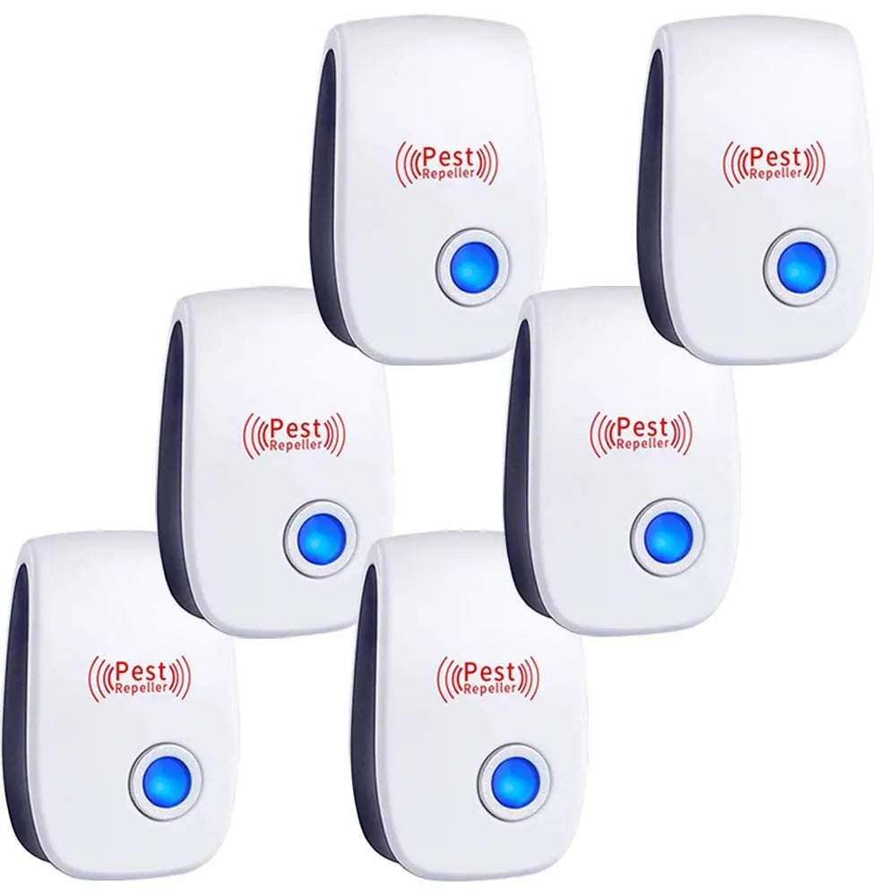 Ultrasonic Pest Repeller 6 Packs Electronic Plug in Indoor Sonic Repellent Palmandpond Au supplements