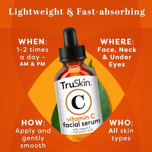 TruSkin Naturals Vitamin C Face Serum Anti Aging Face & Eye Serum TruSkin Naturals Au supplements