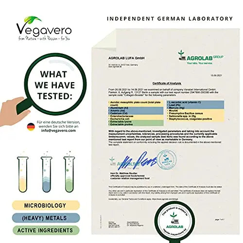 Vegavero Vegan Collagen Supplement | 2000mg | Complex with L-Lysine, L-Proline, Vitamin C (Acerola) & Superfoods Extracts Vegavero Au supplements