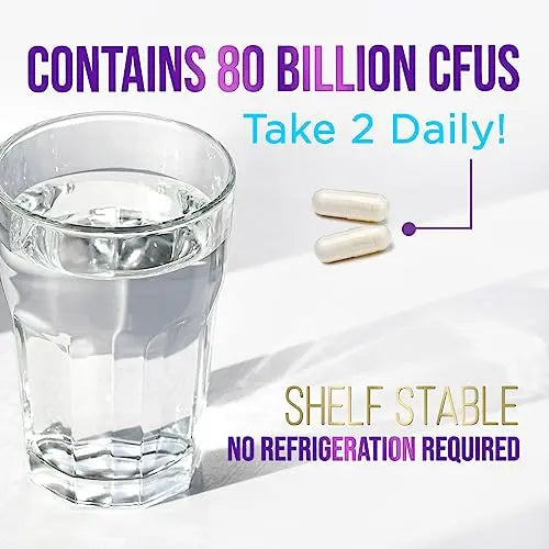 Probiotics for Digestive Health - 80 Billion CFU Guaranteed with Strains for Women's Nature's Nutrition Au supplements