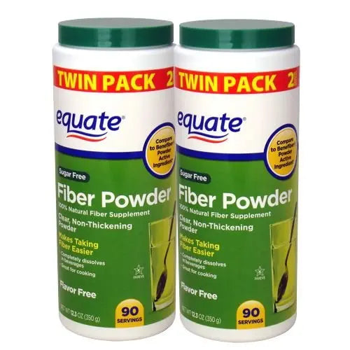 Equate Sugar-Free Fiber Powder - 90 Servings, 12.3 oz (2 Pack) Equate Au supplements