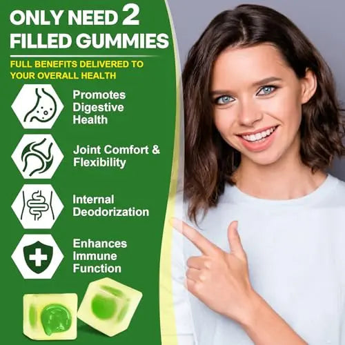 Sugar Free Black Seed Oil Filled Gummies & Chlorophyll, with Hydrolyzed Collagen EnvyCure Au supplements