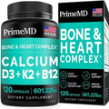 Calcium 600mg, Vitamin D3 K2 B12 Supplement - For Heart, Bone & Immune Support PrimeMD Au supplements