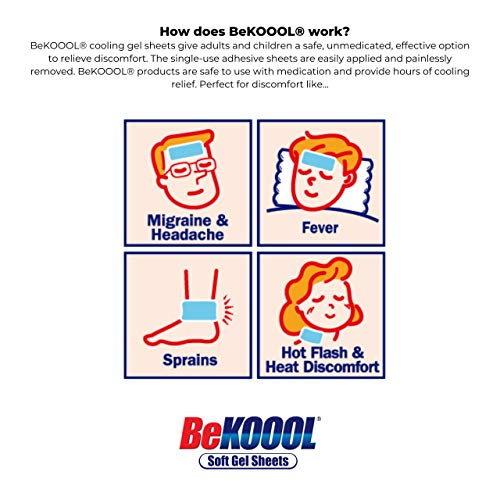 BeKOOOL Migraine Gel Sheets - 4 Count BeKoool Au supplements