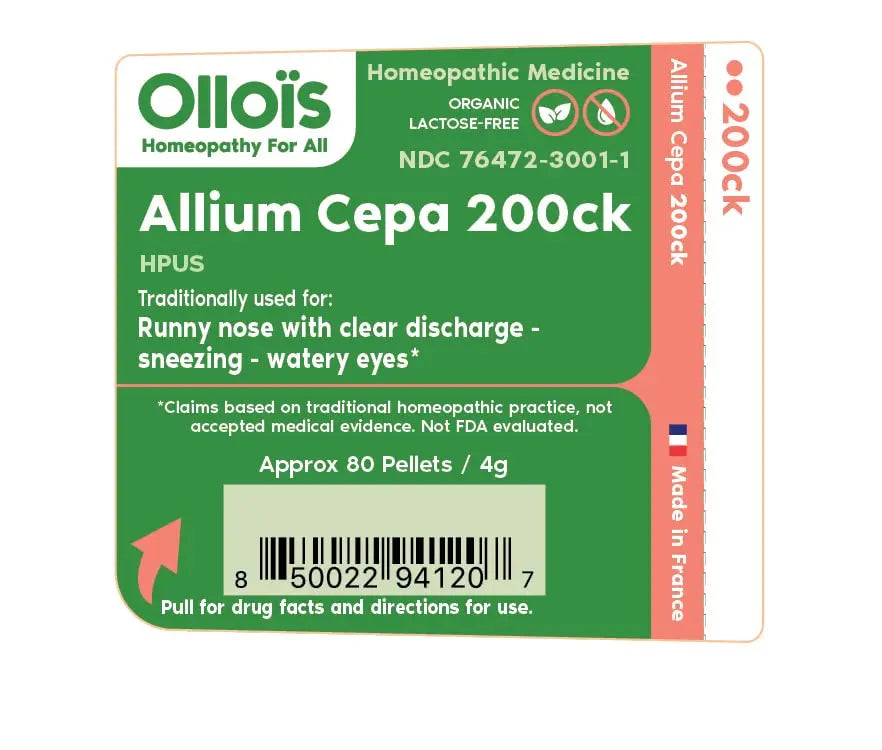 OLLOIS Allium Cepa 200ck Organic & Lactose-Free Homeopathic Medicine, 80 Pellets (Pack of 1) OLLOÏS Au supplements