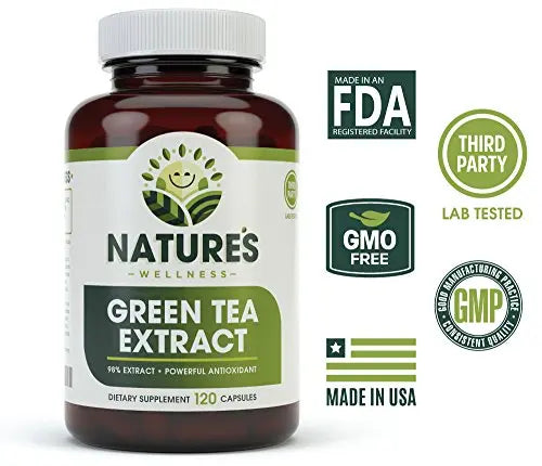 Green Tea Extract 98% Standardized with EGCG | Healthy Weight Support, Metabolism Natures Wellness Au supplements