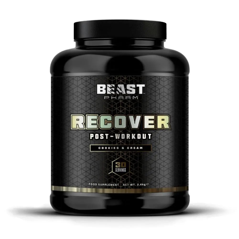 Beast Pharm | Recover Whey Protein Powder | 2.4kg/30 Servings | Cookies & Cream Beast Pharm Au supplements