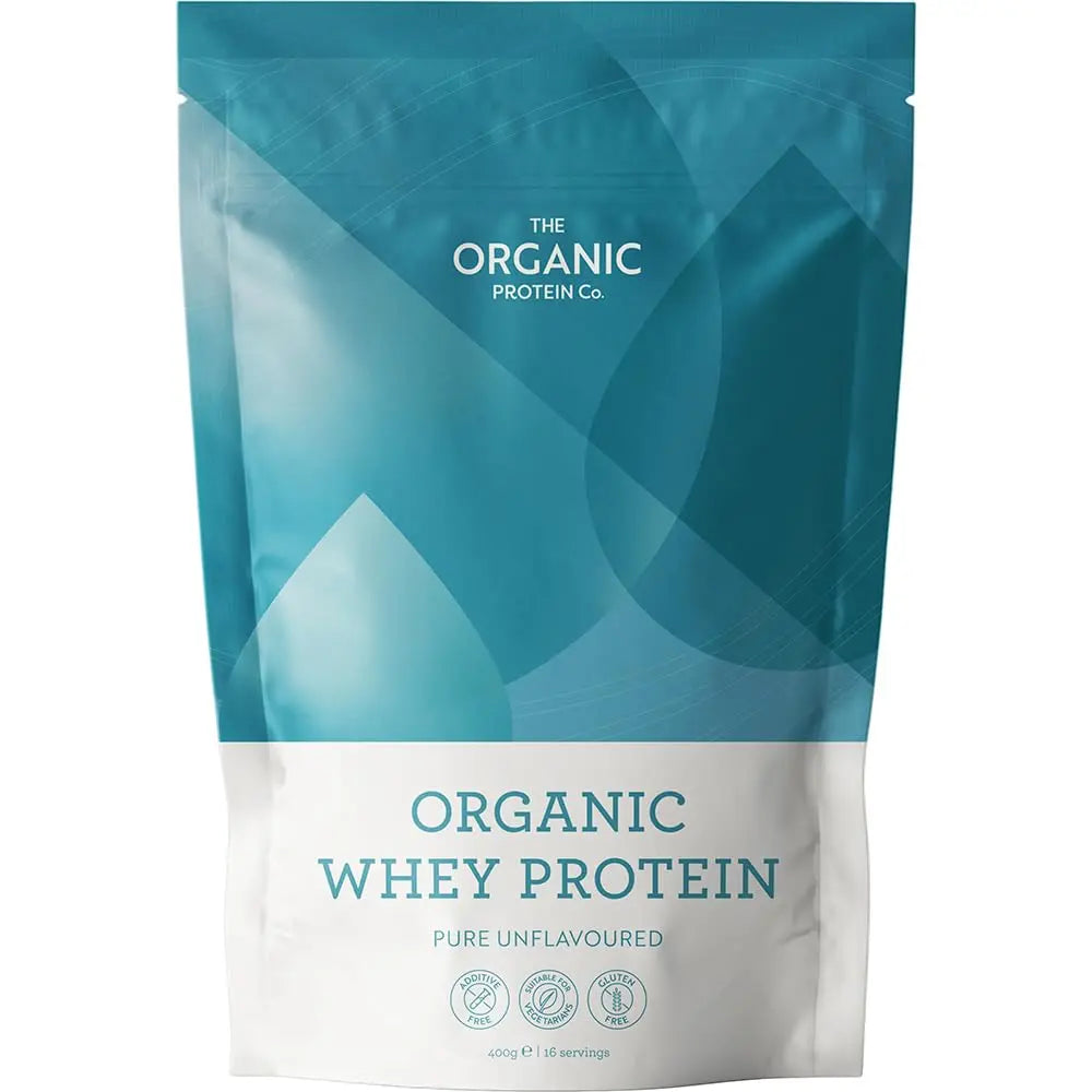 The Organic Protein Co. - Pure Unflavoured Organic Whey Protein Powder | SOYA & Gluten Free w The Organic Protein Company Au supplements