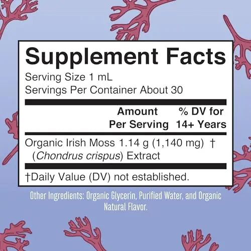 MaryRuth's Irish Sea Moss Liquid Drops | Sugar Free | SeaMoss for Gut Health and Immune MaryRuth Organics Au supplements