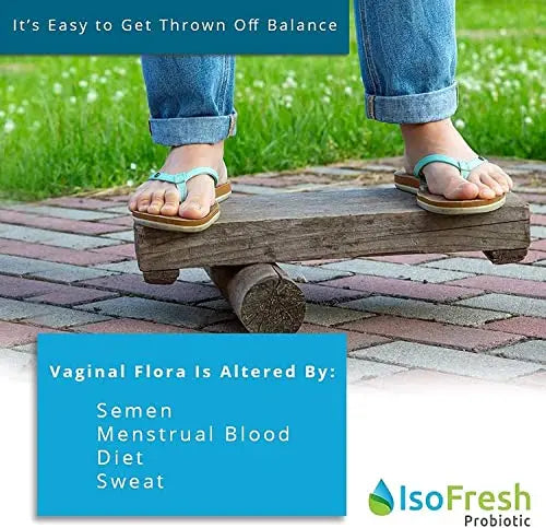 IsoFresh Probiotic: for Vaginal Balance of Yeast and Bacteria in Women Fairhaven Health Au supplements