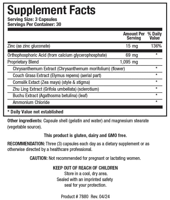Biotics Research UT Complex™– Chrysanthemum, Couch Grass, Cornsilk, Zhu Ling and Buchu Extract, Urinary Tract Support, Kidney Function, Renal Health. 90 Capsules. BIOTICS RESEARCH Au supplements