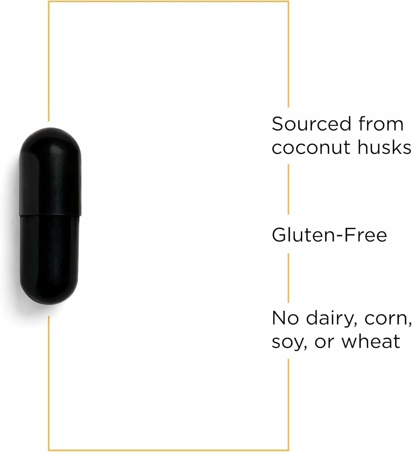 Integrative Therapeutics Activated Charcoal - Digestive & Gut Health Supplement - Effective Gastrointestinal Support - Gluten-Free & Dairy-Free