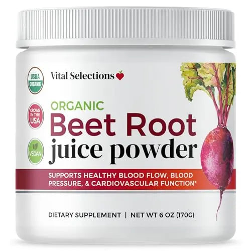 Vital Selections 100% Organic Beet Root Juice Powder, Highest Purity and Potency Vital Selections Au supplements