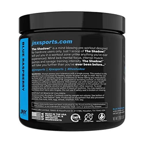 JNX SPORTS The Shadow! 350mg of Caffeine Hard Core Preworkout -Electric Energy JNX SPORTS Au supplements