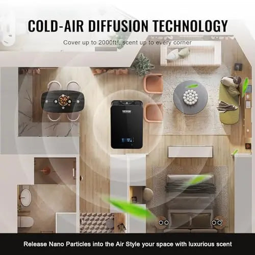 VEVOR Upgrade HVAC Scent Diffuser, Smart Scent Air Machine for Home, 180ML with Cold Air Technology VEVOR Au supplements