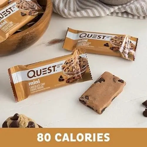 Quest Nutrition Mini Chocolate Chip Cookie Dough Protein Bars, High Protein, Low Carb Quest Nutrition Au supplements