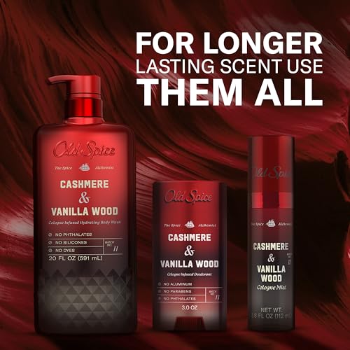 Old Spice Body Wash for Men, The Spice Alchemist Collection, 24/7 Cologne Infused Hydration, No Trade Off Formula