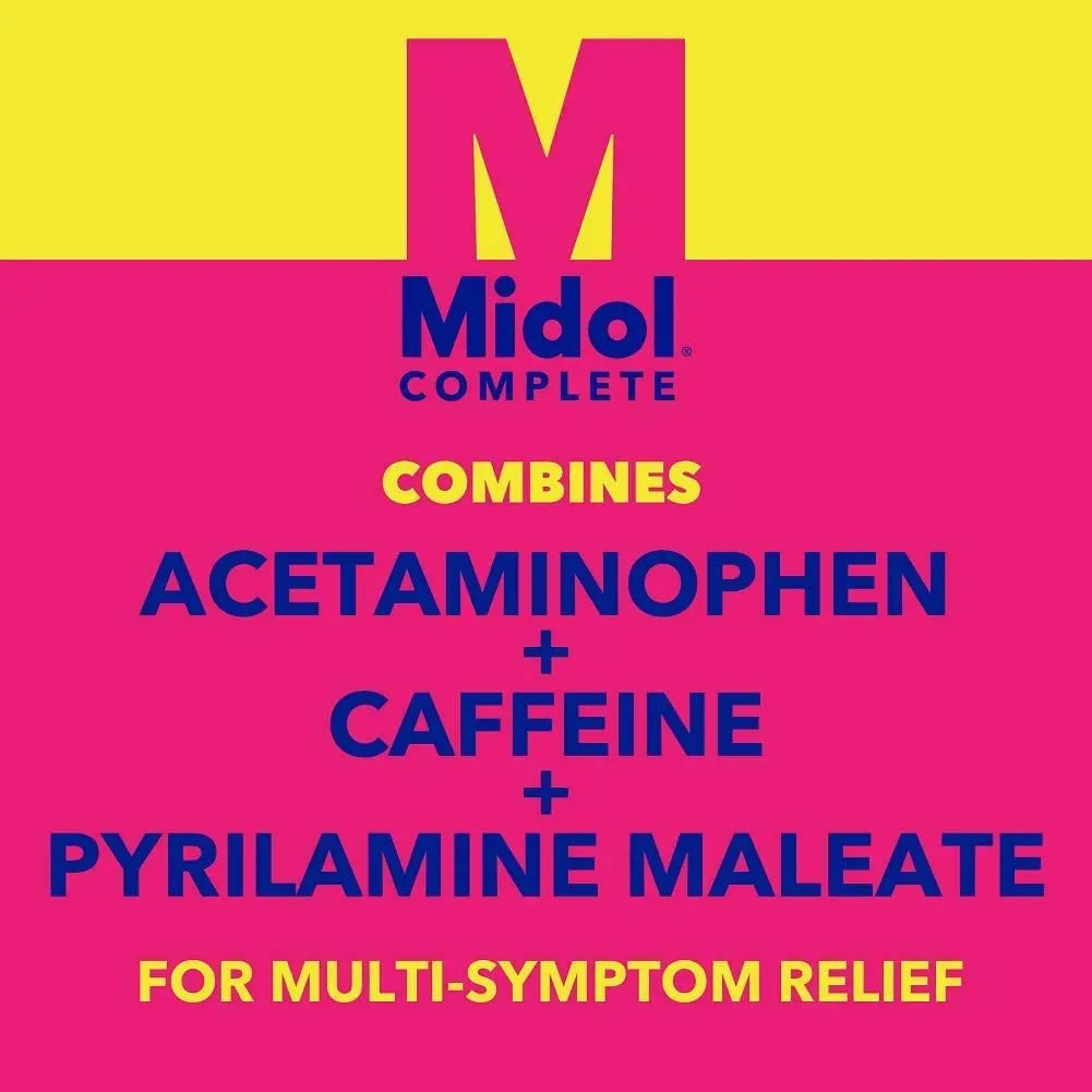 Midol Complete Caplets with Acetaminophen for Menstrual Symptom Relief - 50 Count Midol Au supplements