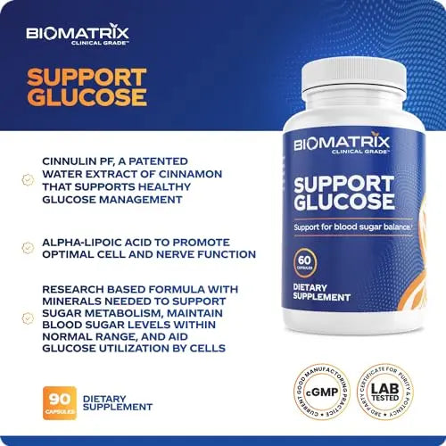 BioMatrix Blood Sugar Support Supplement w/Cinnamon, Gymnema, Lipoic Acid, Vanadyl BioMatrix Au supplements