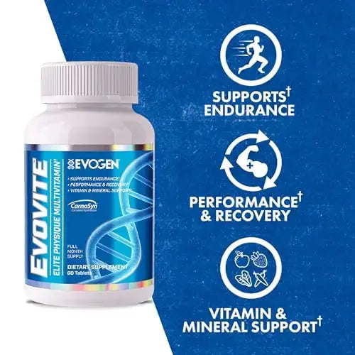 Evogen Evovite - Elite Physique Multivitamin for Women & Men | Advanced Formula for Endurance, Recovery, & Joint Health | Evogen Au supplements