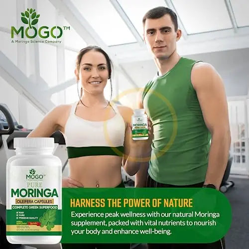 MOGO Moringa Oleifera Capsules | 100% Pure Single Origin Moringa Leaf Powder Supplement MOGO Au supplements
