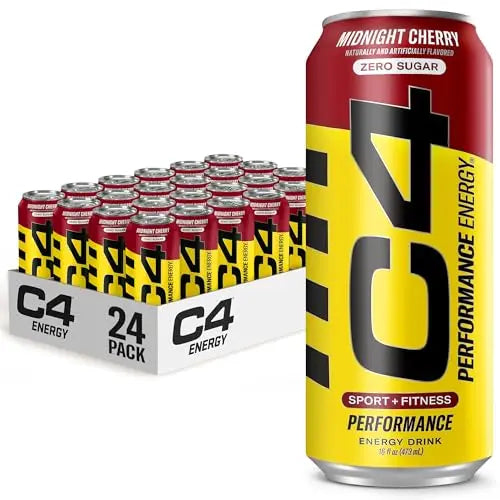 C4 Energy Carbonated Zero Sugar Energy Drink, Pre Workout Drink + Beta Alanine, Midnight Cellucor Au supplements