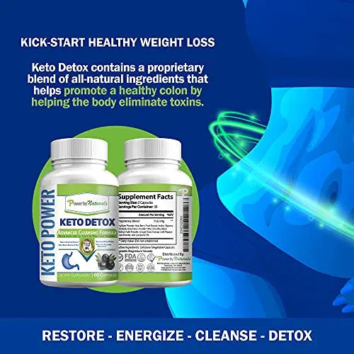 Power By Naturals Keto Colon Cleanser & Detox - Rapid Weight Loss Pills, Gut Health Power By Naturals Au supplements