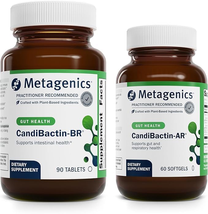 Metagenics Bundle - CandiBactin-BR (90 Tablets) & CandiBactin-AR (60 Softgels) - for Intestinal Support, Gut Health & Intestinal Balance