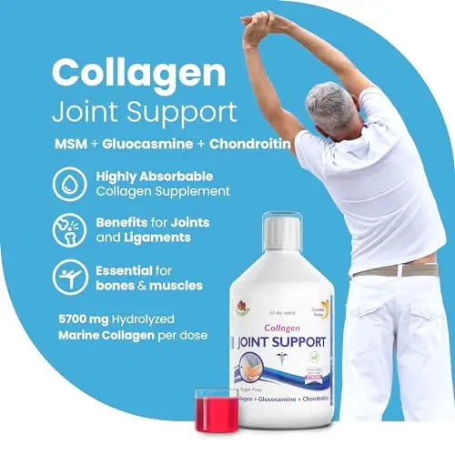 Swedish Nutra Joint Support Collagen - Pack of 500ml, 33 Day Supply | Berry Flavour | with Vitmain C & Glucosamine Swedish Nutra Au supplements