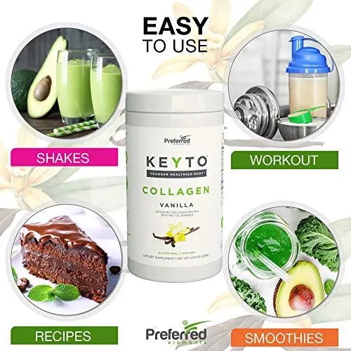 Keto Collagen Protein Powder with MCT Oil – Keto and Paleo Friendly Grass Fed Preferred Elements Au supplements