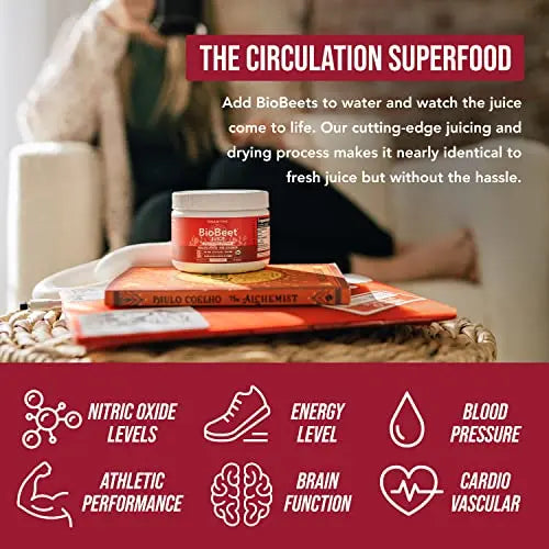 BioBeet Max Strength Beet Root Juice Powder – 20:1 Concentrate, Each Serving Derived Triquetra Health Au supplements