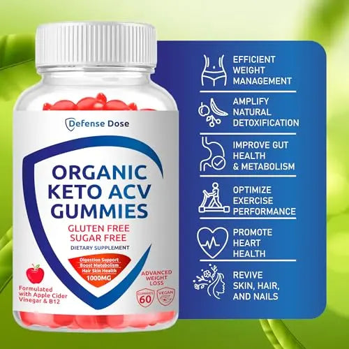 Organic Keto ACV Gummy Advanced Weight Loss - Gluten & Sugar Free Pro Active Rapid Belly Defense Dose Au supplements
