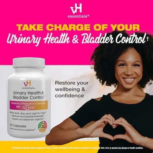 vH essentials Urinary Health & Bladder Control, Cranberry Extract, Prebiotics and Probiotics vH essentials Au supplements