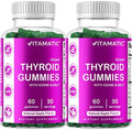 Vitamatic 2 Pack Vegan Thyroid Support Gummies with Iodine & Kelp - 60 Count Vitamatic Au supplements