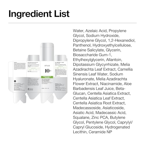 Anua Azelaic Acid 10 Hyaluron Redness Soothing Serum, Facial Serum for Blemish-Prone & Oily-Prone Skin